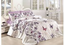 Постельное белье ранфорс First Choice - Kelebek Lilac (Турция), евро
